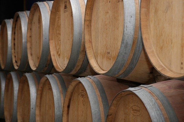 Barrique wine barrels